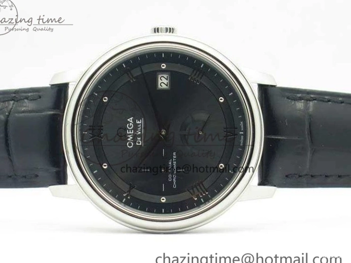 0730 De Ville Prestige Real Power Reserve SS TW 1:1 Best Edition Gray Dial On Leather Strap A SportInspired 8090